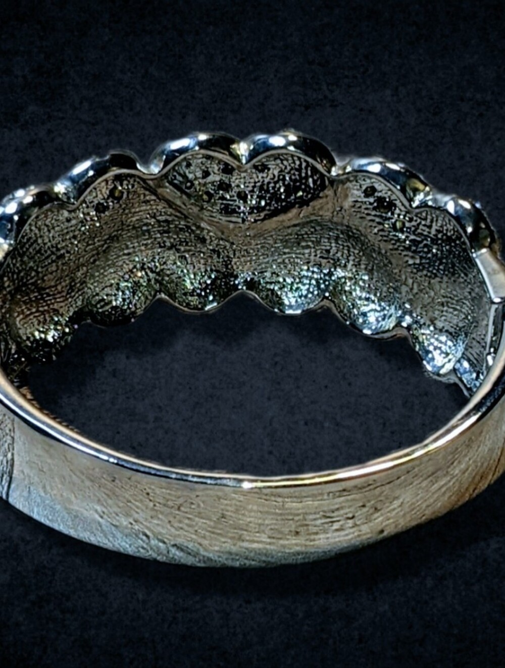 Crystal Hearts Cuff Bangle - Picture 6 of 16